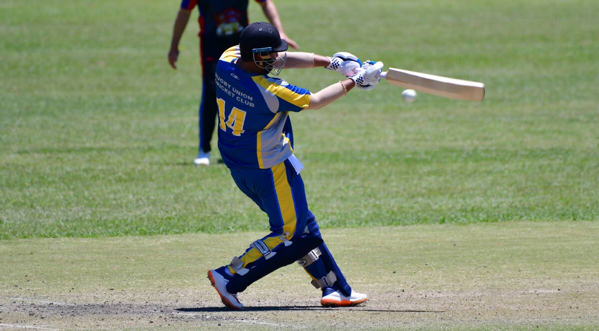 Tanvir Singh is capable of racking up boundaries at a frightening rate. Picture by Alexander Grant.
