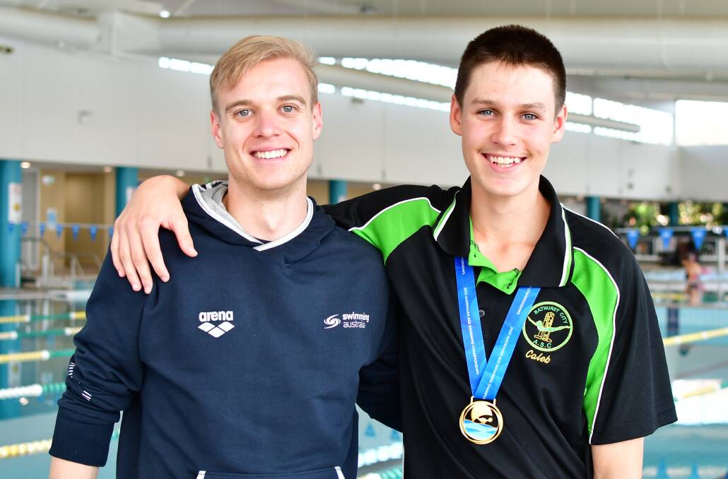 Bathurst Swim Club's Caleb Cashman wins gold at Australian Age Swimming