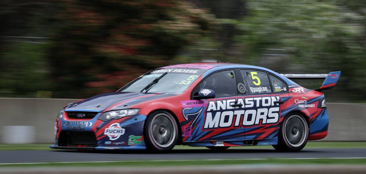 Brad Vaughan in action during the second of Thursday's Super2 and Super3 practice sessions. Picture by Phil Blatch.