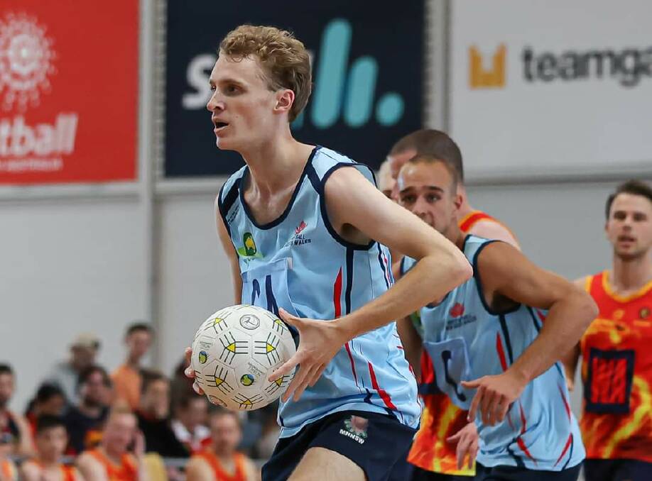 STATE OF ORIGIN: Nathan Germech and his men's NSW Under 23s netball side are looking for revenge against Queensland. Photo: CLUSTERPIX