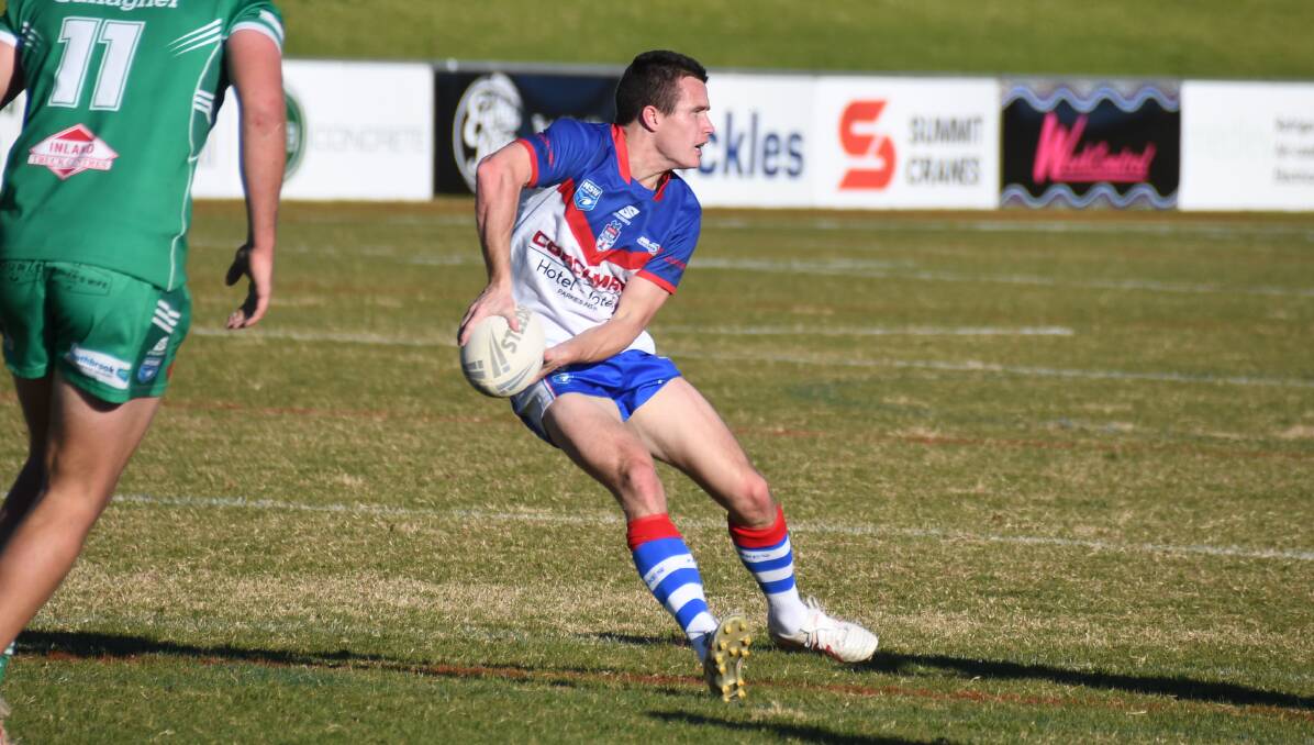 Joey Dwyer in action for the Parkes Spacemen against Dubbo CYMS last round. Picture by Nick Guthrie
