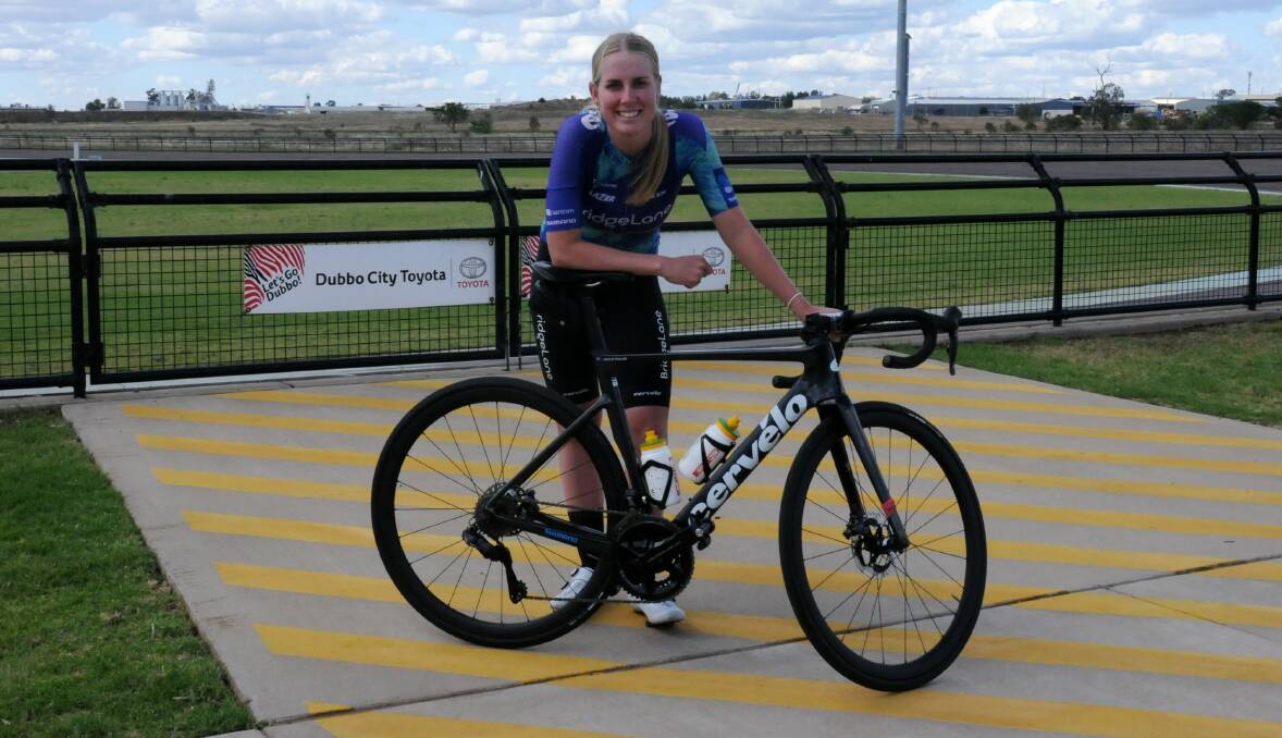 Haylee Fuller at Dubbo Regional Cycling Facility. Picture by Nick Guthrie