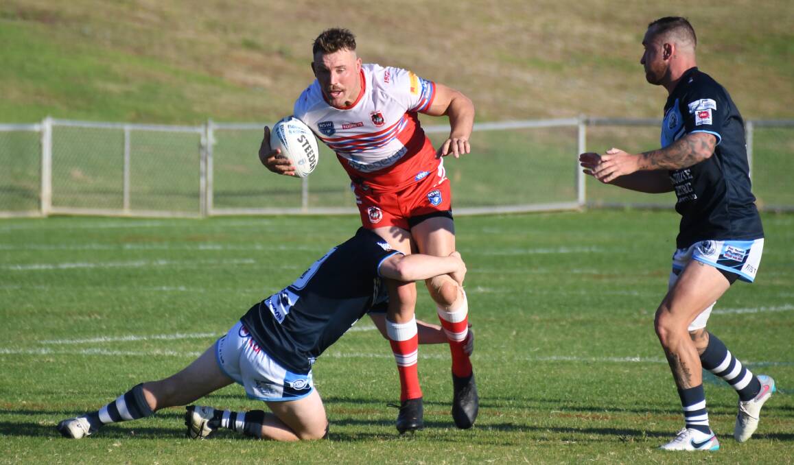 Mudgee player-coach Clay Priest in action against Macquarie earlier this season. Picture by Tom Barber