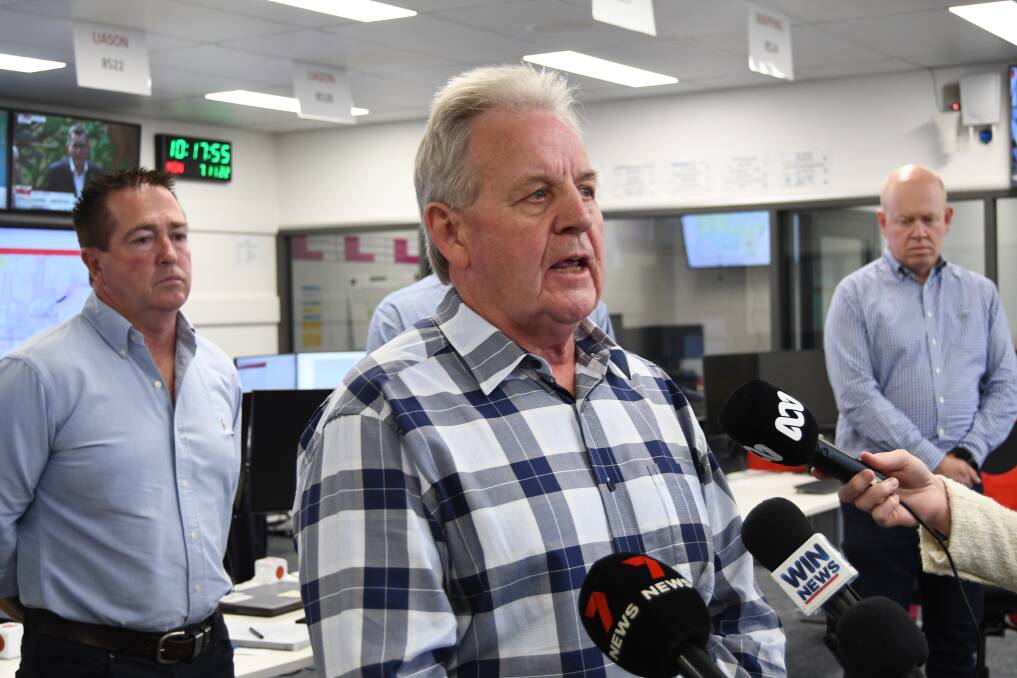 Mayor Robert Taylor at the Emergency Operations Centre. Picture by Rachel Chamberlain