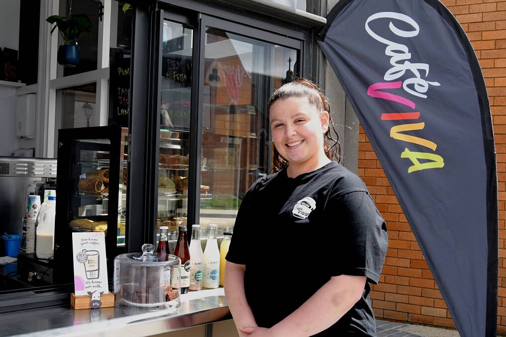 Denley Hulands loves her job at Café Viva. Picture by Rachel Chamberlain