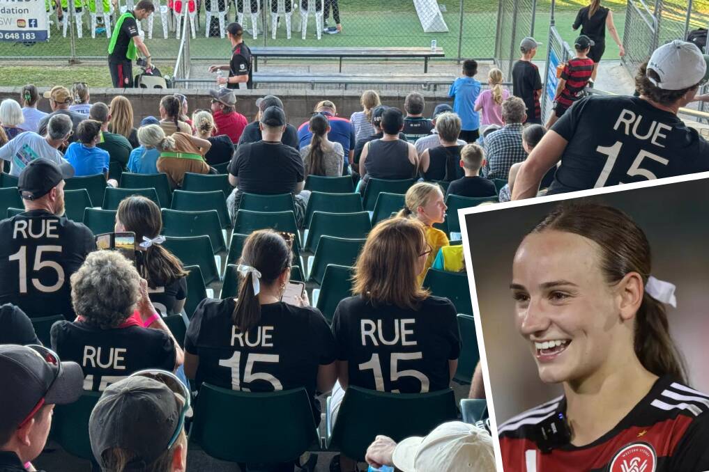 Bathurst will be on the side of Team Rue when local footballer Cushla Rue (inset) dons the green and gold for the Four Nations Tournament in Sweden.