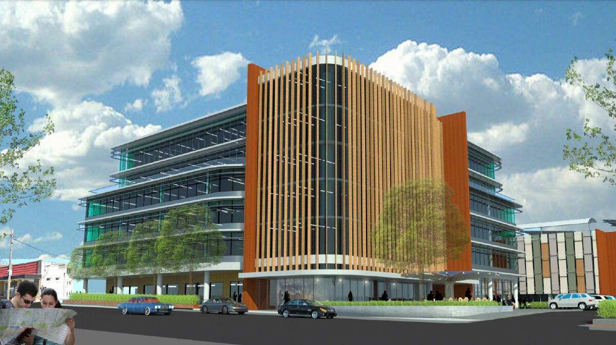 An artist impression of the proposed Bathurst Integrated Medical Centre. 