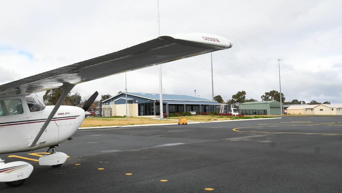 A plane on the tarmac at Bathurst Airport. Picture file