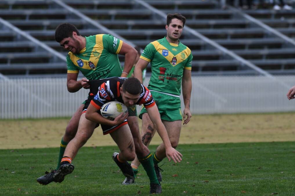 Dion Jones tackling for CYMS last year. Picture by Carla Freedman 