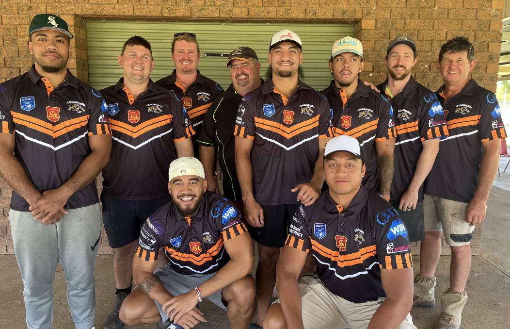 Duwayne Mariner, Jaye Fuimaono, Shiem Fuimaono, Jakiel Mariner and Meimeite Siale pictured Ronnie Lawrence, Nathan and Andrew Whatman, Nic Curtis and Wayne Hughes. Picture supplied