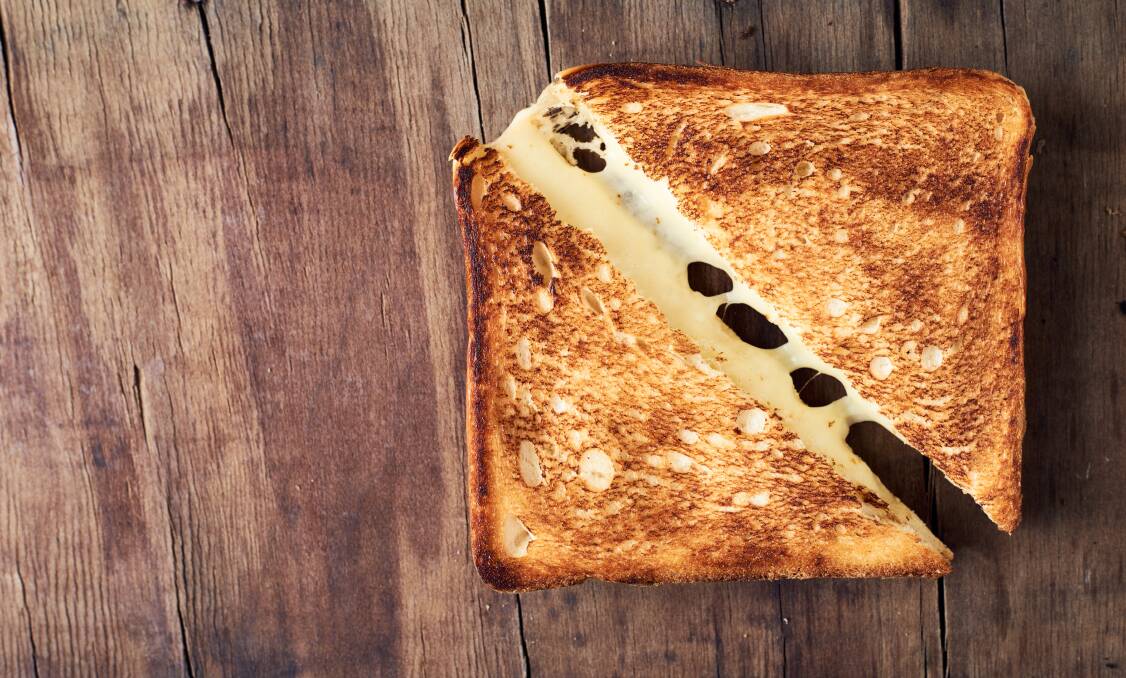 A cut cheese toasted sandwich. File picture