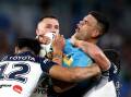 David Fifita has inspired the injury-hit Titans' gritty two-point win over the Cowboys. (Jason O'BRIEN/AAP PHOTOS)