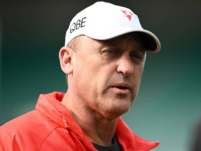 John Longmire has signed a new contract to remain as Sydney coach until after the 2025 AFL season. (Dan Himbrechts/AAP PHOTOS)