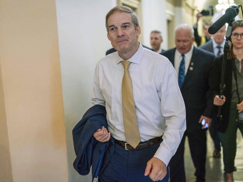 Jim Jordan fell short of the 217 votes needed to become Speaker of the House of Representatives. (AP PHOTO)