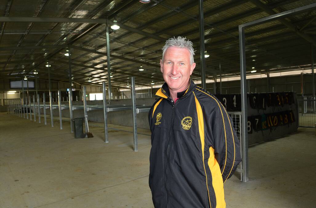 OFF AND RACING: Bathurst Harness Racing Club CEO Danny Dwyer in the stables at the club’s new multi-million dollar complex. Photo: PHILL MURRAY                                                                                                                                              101414pdanny2  